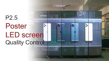 P2.5 Poster LED screen quality control-- BIBI LED-19-93