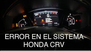 Buen susto!!!! Error en el sistema HONDA CRV (CODE ERROR CRV HONDA)