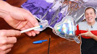 how to INFLATE foil balloon 😁👍 how to DEFLATE foil balloons - balloon decoration ideas