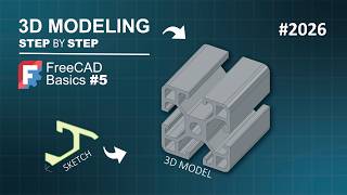 Freecad 1.1 Exercise 5 - Construction Line As Axis Of Symmetry Partdesign Multi-Transform Feature