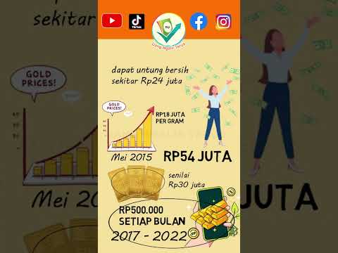 Nabung Emas per bulan Rp500.000 selama 5 tahun #shorts #nabungemas #investasiemas #emasantam #emas