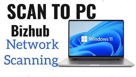 How to Scan a Document on Bizhub konica Minolta || Bizhub Scanning to PC