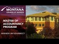 Get your master of accountancy from the university of montana