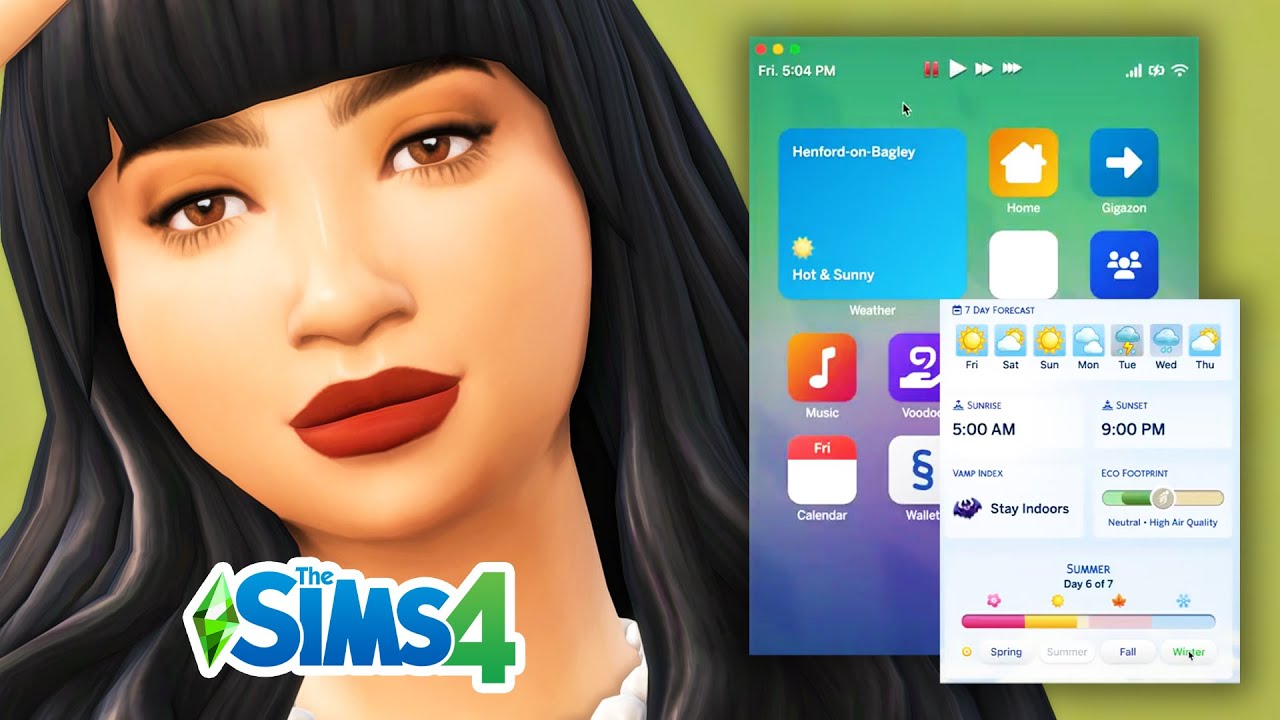 Realistic Wallet & Weather App Coming to The Sims 4!! (Mod News) YouTube