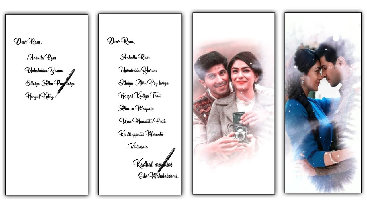 Instagram Trending love ️ Sita Ramam status video Editing Alight motion Instagram Trending video