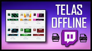 TELA OFFLINE TWITCH -  COMO CRIAR ONLINE,BAIXAR E APLICAR NA TWITCH   BONUS EXTRA