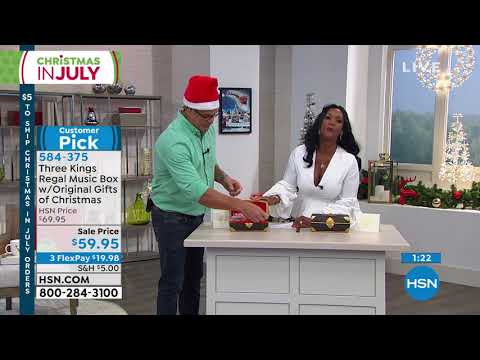 Boîte à Musique Royale Des 3 Rois Avec Cadeaux Originaux De Noël