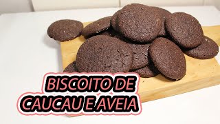 BISCOITO DE CACAU E AVEIA (dá para fazer cookies)