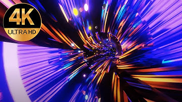 13 hours Fast Moving Sci-fi Light Tunnel metallic Abstract No Sound Meditation Animation Screensaver