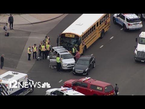 Paradise Valley school bus involved in crash in Scottsdale