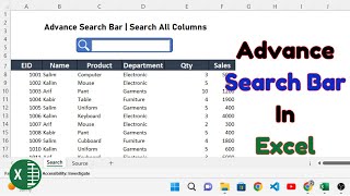 How to Make Advance Search Bar in Excel (All Columns Search)