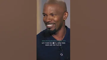 Jamie Foxx does Denzel Washington Impression in front of him