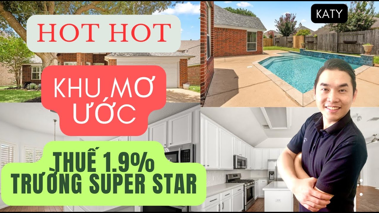 38. Katy: ĐÁNG SỐNG NHẤT Katy, thuế 1,9%, trường super star, khu Cinco Ranh nổi tiếng