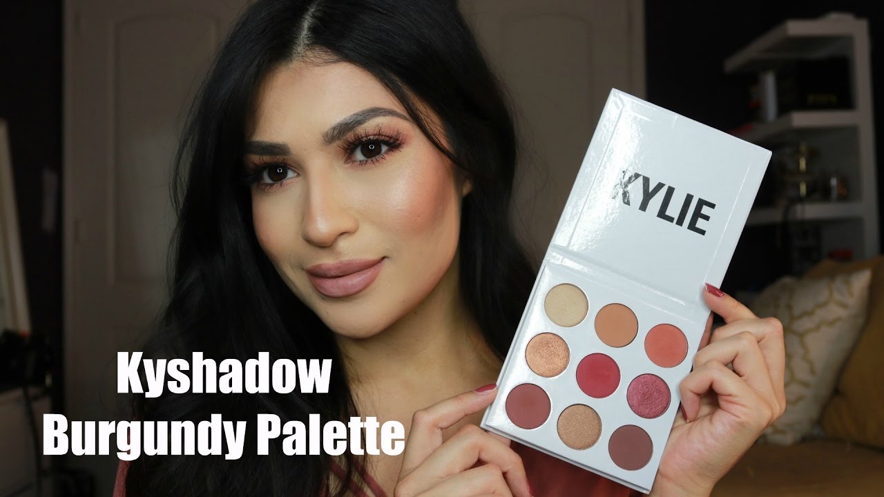 Kylie Cosmetics Kyshadow Burgundy Palette Tutorial Youtube