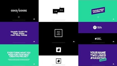 Titles Template - After Effects Project