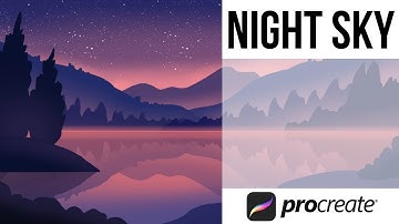 How To Create A Night Sky In Procreate - Tutorial
