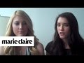 Elle and Blair Fowler at Marie Claire's Offices
