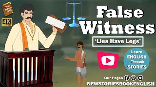 how to learn english through story - false witness - Moral Stories in English - through cartoon