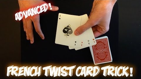 French Twist: ADVANCED Twisting The Aces Card Trick! Performance And Tutorial