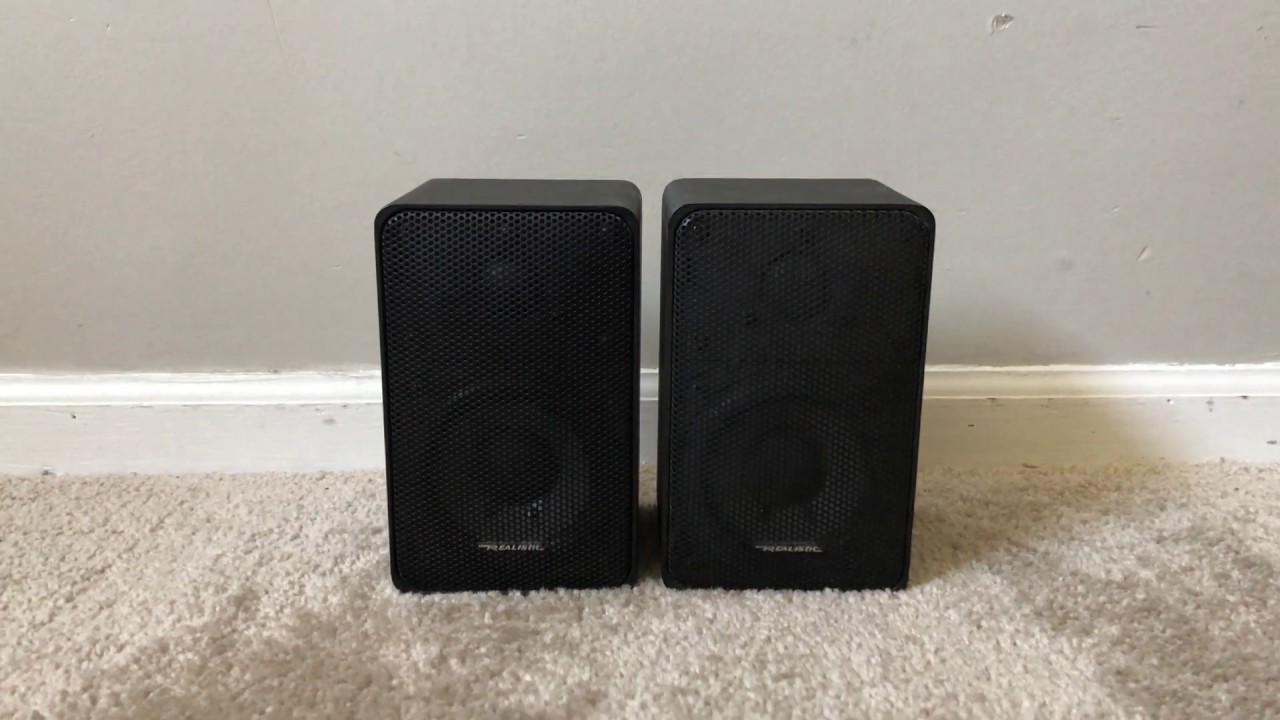 Realistic Minimus 7 Home 2 Way Bookshelf Speakers Youtube