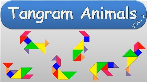 Tangram Animals - Learn to Make Rabbit, Swan, Bear, Whale, Goat and Flamingo