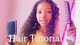 Hair tutorial Curly hair style  #hairtutorial #curlyhair #naturalhair