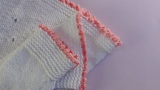 picot bind off طريقة عمل حافة تريكو