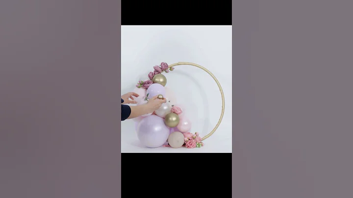 Hula Hoop Decoration idea 🪄✨ #craft #balloon #flower #events #globosparafiestas