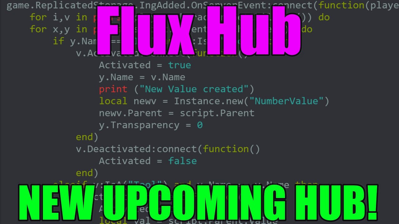 Flux Hub Hack Script New Upcoming Hub Now Supporting 6 Games Youtube - roblox bakiez bakery script
