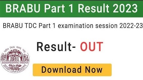 brabu part 1| brabu ba part 1result 2023 brabu part 1result 2022-25 kaise check kare #brabu #result