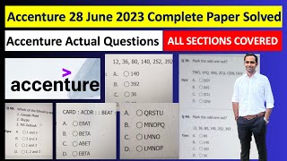 Accenture 28/06/2023 Complete paper Solution | Accenture Actual Question