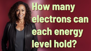 How many electrons can each energy level hold?