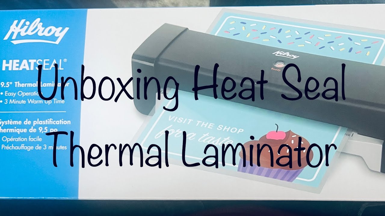 Unboxing Hilroy Heat Seal 9.5” Thermal Laminator like 