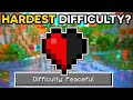Minecrafts HARDEST Difficulty is... PEACEFUL?!?