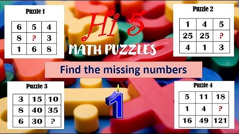 Find the missing number  - Logical puzzles with answers