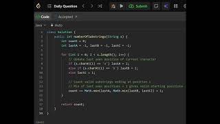 1358 Number of Substrings Containing All Three Characters 6 30 2026