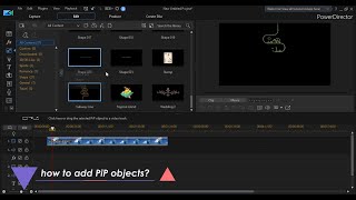 how to add PiP objects - CyberLink PowerDirector 365 screenshot 4
