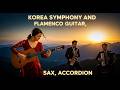 Golden Korea Symphony 🇰🇷 | Flamenco Guitar, Sax, Accordion & Flute – Cinematic Korean Fusion