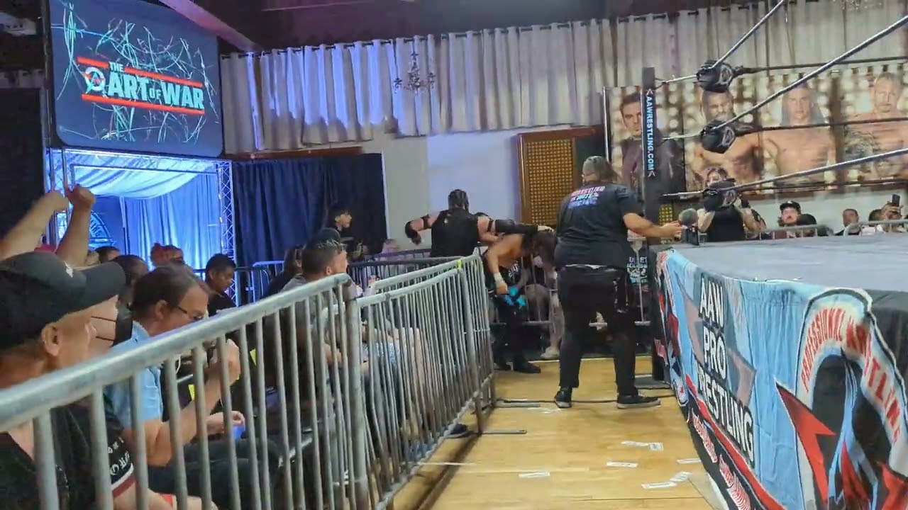 AAW ART OF WAR 8/31/23 CHICAGO - Wild high spots in 4 way with Gringo Loco, Fuego Del Sol and others