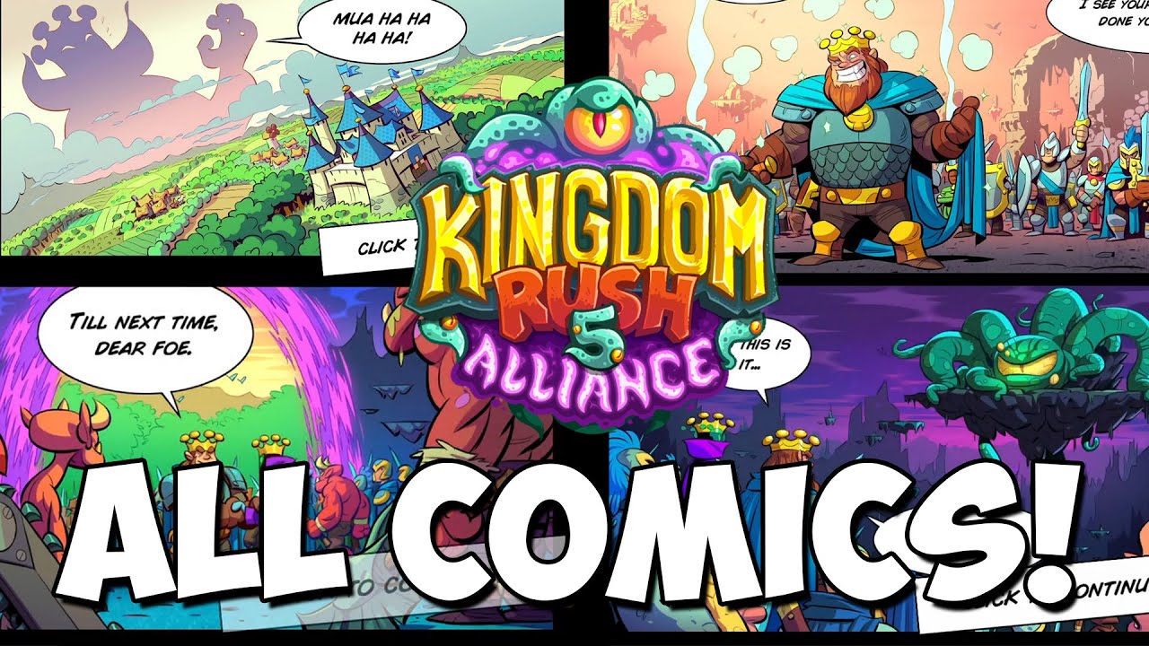 Kingdom Rush Alliance - All Comics & Post Credits - YouTube