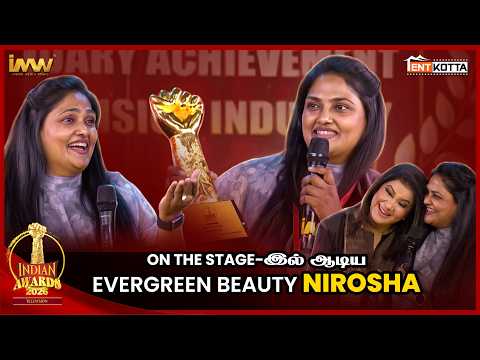 On the Stage இல் DANCE ஆடிய Evergreen Beauty Nirosha | Pandian Stores | IMW Television Awards 2026