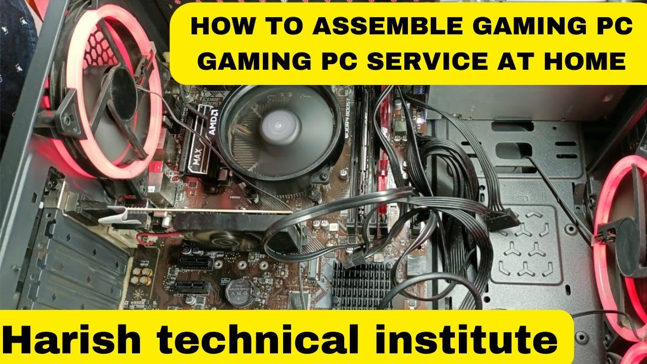 how to build gaming pc ! gaming pc service at home ! how to assemble
