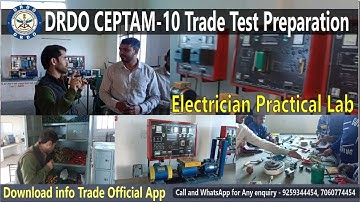 DRDO CEPTAM-10 Trade Test Preparation Electrician Practical Lab // info Trade Technical Classes