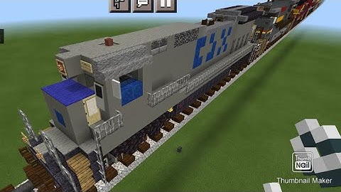 Minecraft CSX C40-8 standard cab locomotive tutorial