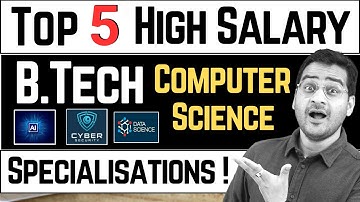 💥B.Tech CSE Top 5 Specializations💥 B.Tech Computer Science Best Career Options! #btech #btechjobs