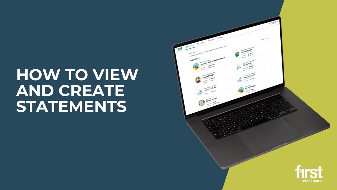 How To View and Create Statements - Internet Banking - YouTube
