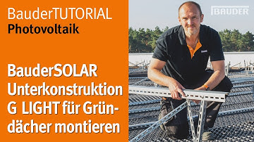 So einfach ist die Montage der neuen Bauder PV-Unterkonstruktion | BauderTUTORIAL Photovoltaik