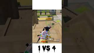 BGMI 1vs4 | Perfect Aim + Smart Gameplay 😎🔥