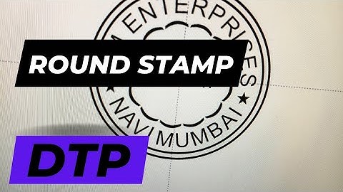 Rubber Stamp Design DIY, How to make round rubber Stamp DTP #stampdtp