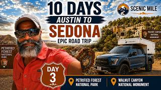 Truck Camper Road Trip | Palo Duro TX to Petrified Forest & Walnut Canyon AZ (Day 3)